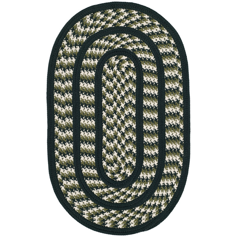 Georgina Hand Woven Performance Geometric Rug, Oval 2'6" x 4'