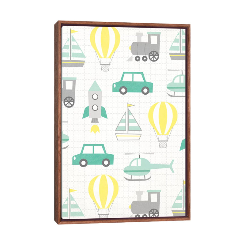 «Away We Go II» par Gail Veillette - impression d'art graphique, H 26 po x l 18 po x 1,5 po, Pas de tapis