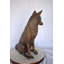 Statue de belgique en bronze grandeur nature assise - taille: L 20 po x l 15 po x H 28 po.