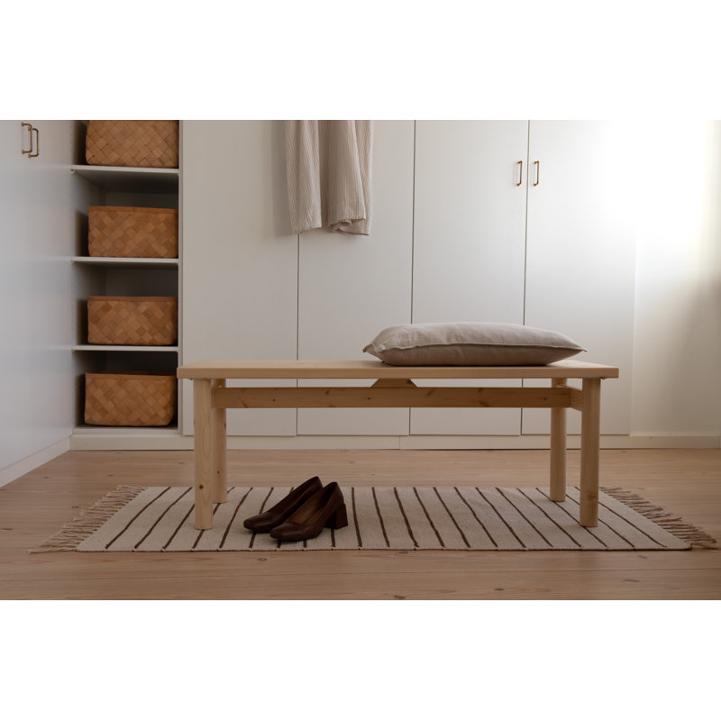 Pace Wood Bench, Scandinavian design, made in Europe, FSC certified wood.