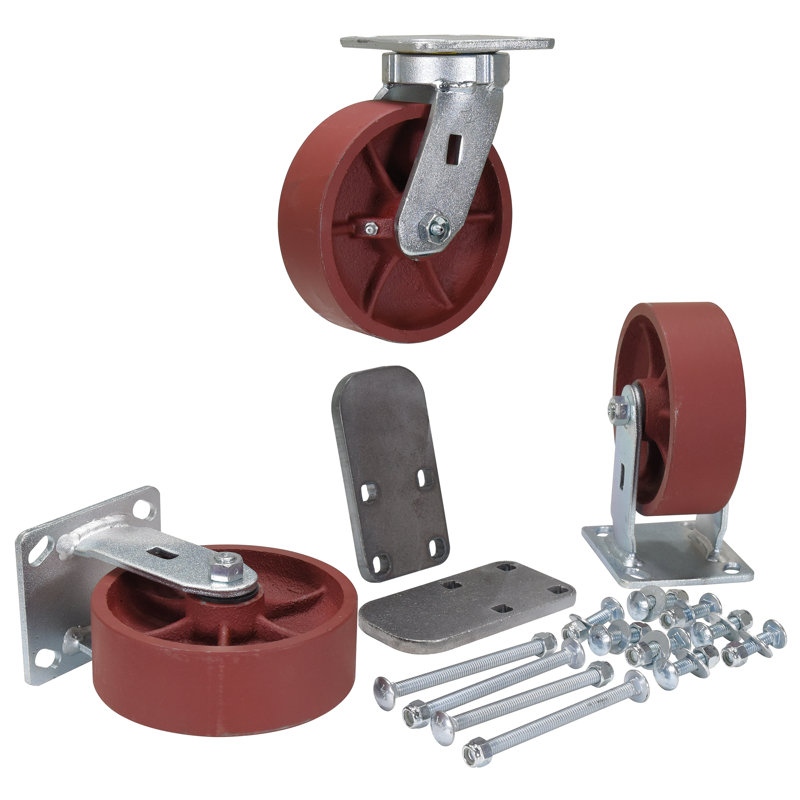 Ensemble de roulettes en acier Ductile