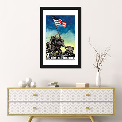 «Vintage War affiche, 7e guerre, prêt maintenant, ensemble», affiche vintage sur toile