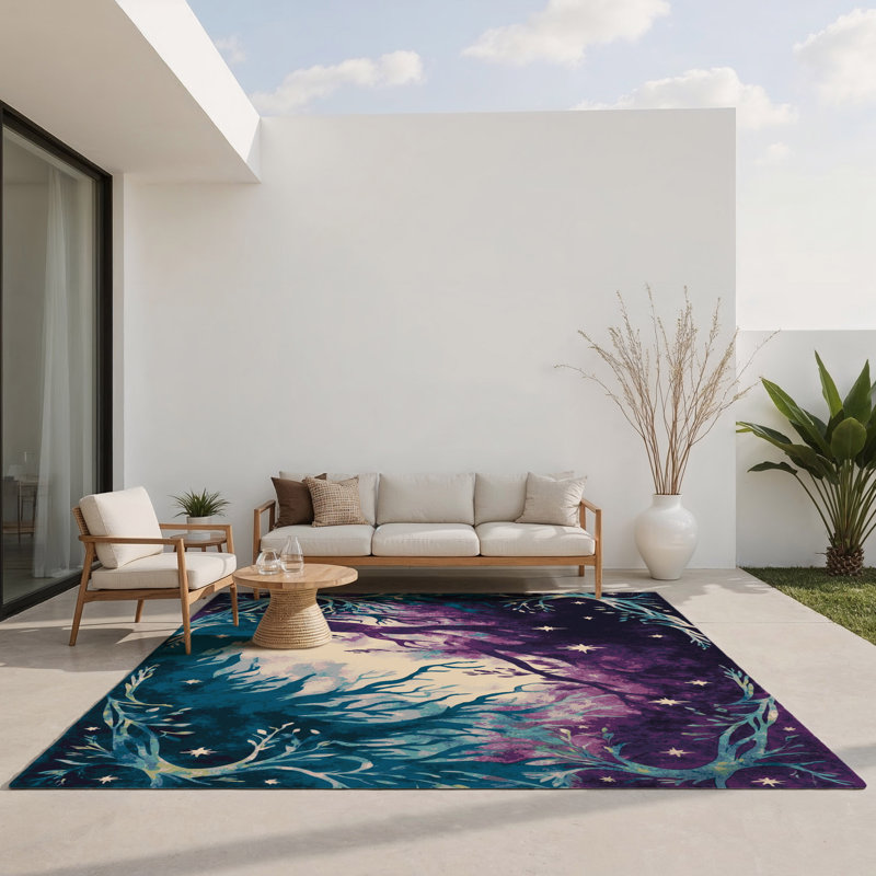 Tapis intérieur et extérieur Verdant, Rectangle 4' x 6'