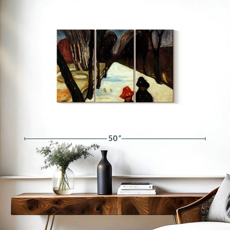 Alvord Snow Falling In The Lane, 20" H x 33" W