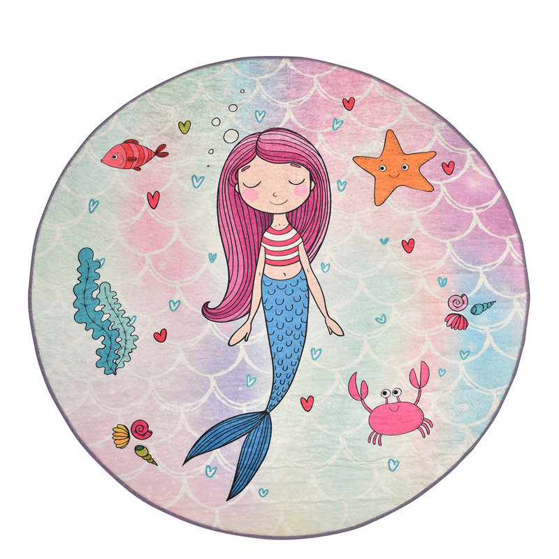 Shag Area Rug, Round 140cm