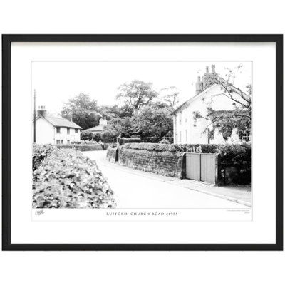 Rufford, Church Road C1955 - Single Picture Frame Print
