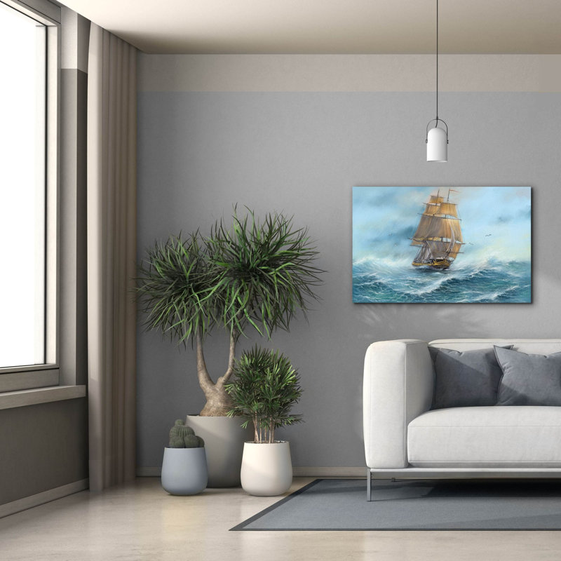 «Sailing the Ocean» par Epic Portfolio, art mural sur toile, H 26 po x l 40 po x P 1,5 po