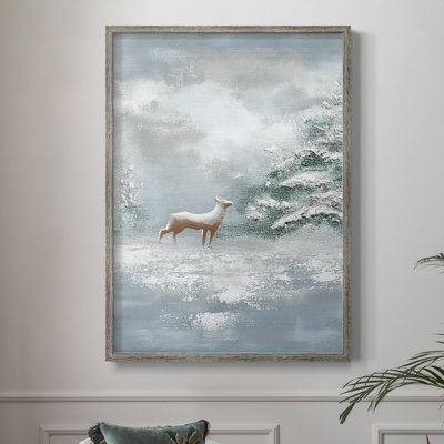 Christmas Holiday Art CLXI Framed Print - Solid Wood