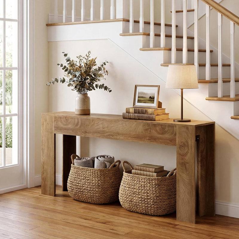 78.74'' Wood Long Console Table for Entryway