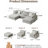 158'' Down Filled Sectional Couch U-Shape Sofa-1265185790