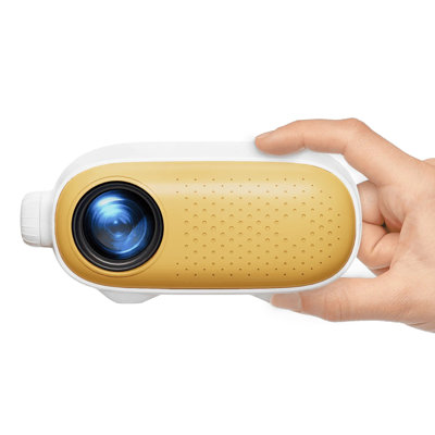 Mini Projector,1080p Projector 9500l Full Hd Projection, Portable Projector Compatible With Laptop/tv Stick/hdmi/ps4 Yellow