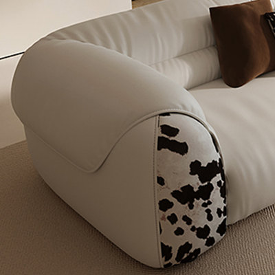French modern cream style straight sofa
