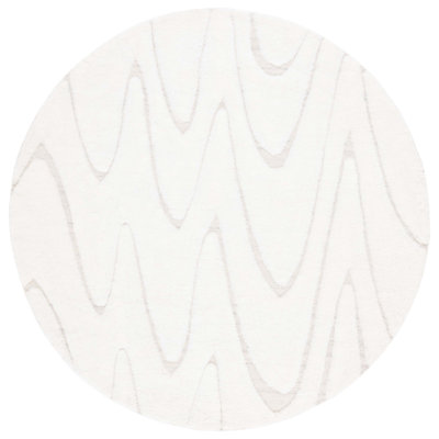 Martinique Solid Color Handmade Flatweave Wool/Cotton Area Rug in Ivory/Beige