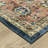 Jacqueli Vintage Bordered Traditional Blue/ Rust Washable Area Rug Mat-941501954