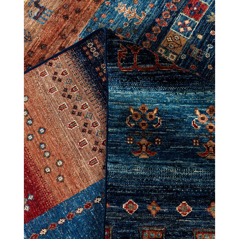 One-of-a-Kind Rectangle 9'2" X 11'8" Hand Knotted Area Rug