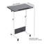 Adjustable Height Overbed Table with Lockable Wheels