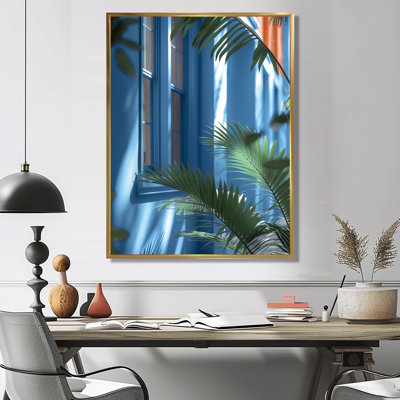 Impression d'art mural bleu et vert Urban Oasis Hotel - hôtels et loges