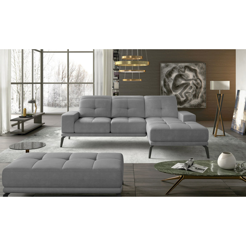 Airabella 3 Seater Velvet Sofa Bed, Grey
