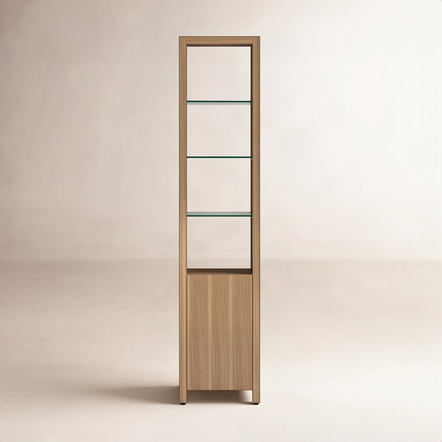 Linea™ Narrow Bookcase, Natural Walnut
