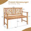 Athanas Solid Wood Acacia Outdoor Bench