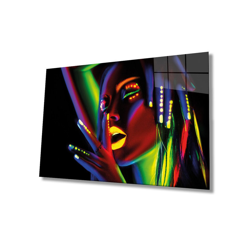 Elegant Decorative Tempered Glass Painting, 18.1 x 28.3 inches | 100% Tempered Glass, Thickness: 0.16 inches | Stunning Artwork for Home Décor, Living Room, & Office Spaces, Durable & Easy to Clean