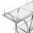 Plasencia Metal Rolling 3 Tiers Bar Cart with Wine Glass Storage and Handle-1780032420