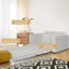 Canapé-lit rembourré moderne avec design coulissant-33290572