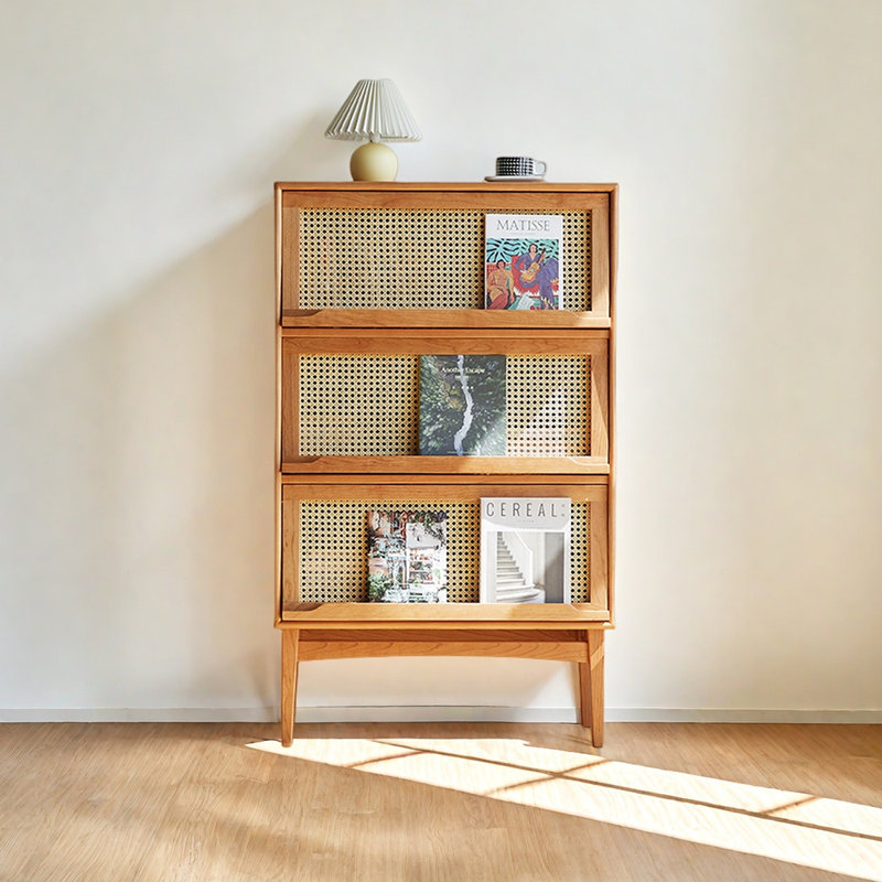 Bibliothèque de rangement simple de style nordique