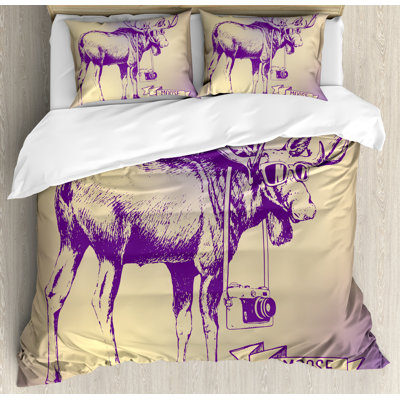 Moose Eclectic Duvet Cover