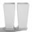 2 Set Tall Planters for Outdoor Plants, 24" Large Planters with Drainage Hole & Saucer-1236842654