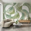 Papier peint abstrait aquarelle Shades Of Green-916806077-916806070