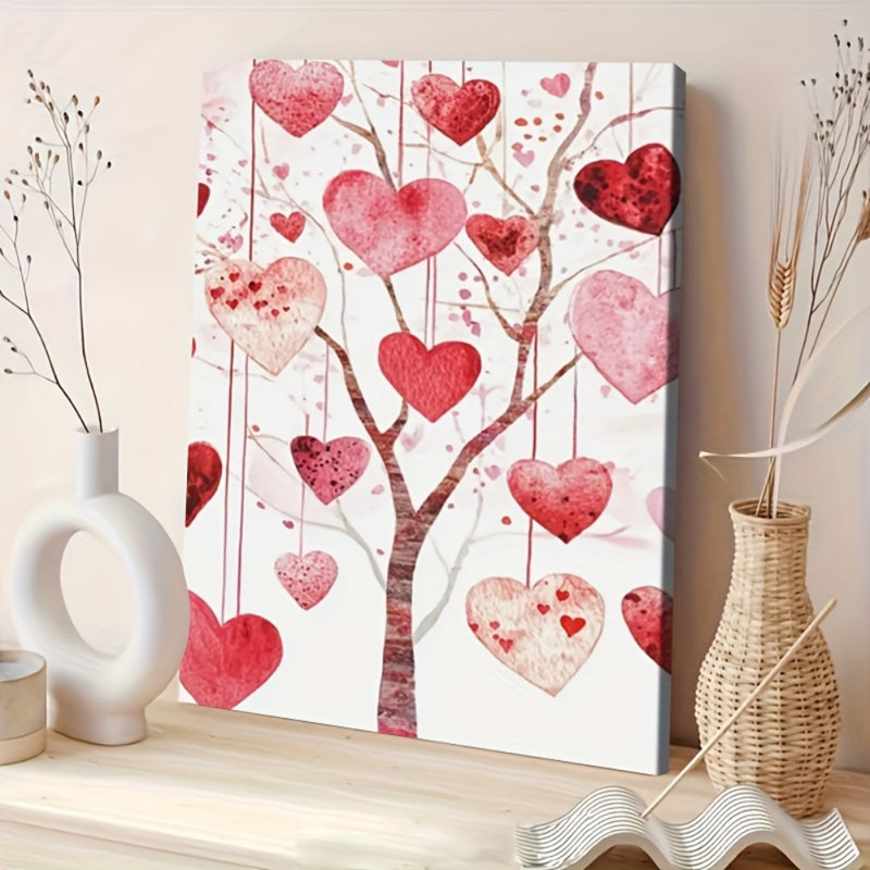 Impression sur toile Arbre romantique romantique - Urban Studio, 12 * 8 pouces (30 * 20 * 2cm)