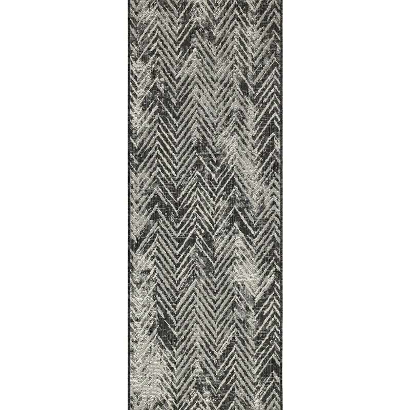 7 Ft. 10 In. X 3 Sunshine Gchar2011 Anthracite Area Rug, Polypropylene, , Stain , For Indoor/Outdoor Leisure, & Pet Approved 7'10" 10'3", Indoor And Outdoor Playful Moments,