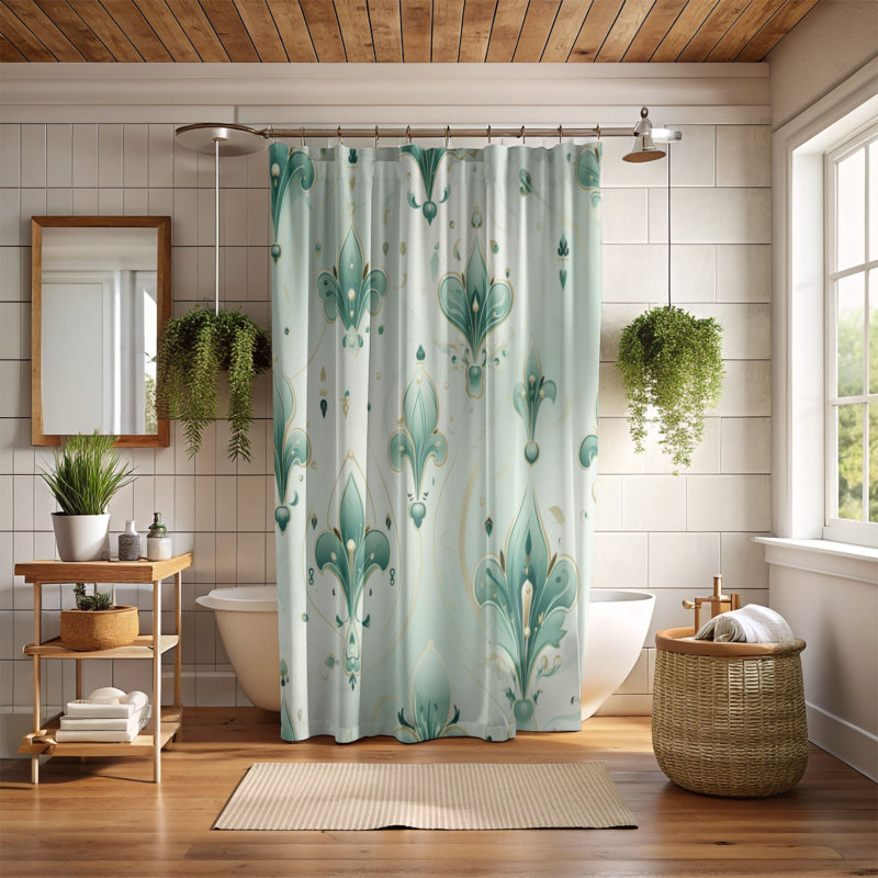 Game Graphics - Premium Shower Curtain, 74"H x 71"W