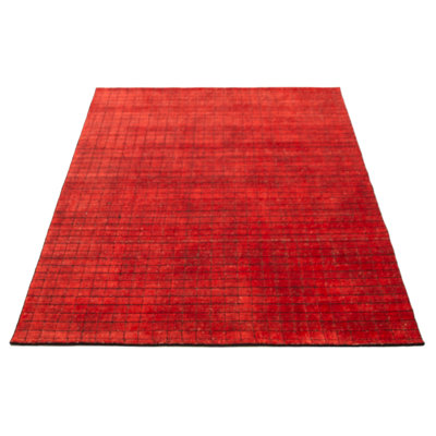 Tapis rouge unique 5 pi 7 po x 7 pi 9 po Kashkuli Gabbeh