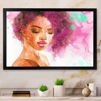 Portrait de femme afro-américaine - Reproduction de photo sur toile