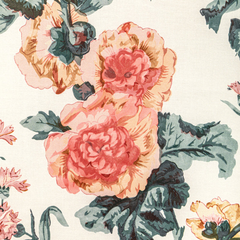 Upton Cotton Fabric, Tea/Rose