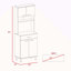 Pantry Piacenza,Two Double Door Cabinet Finish