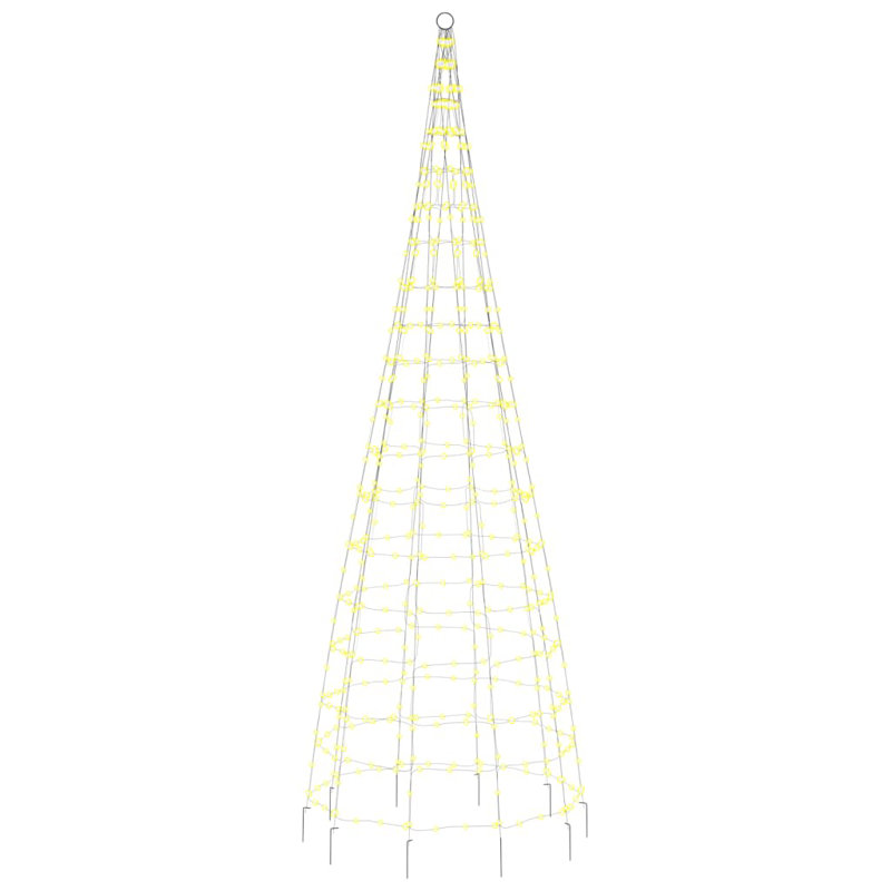 LED Christmas Tree on Flagpole 550 LEDs Warm White 300 cm (UK/IE only)