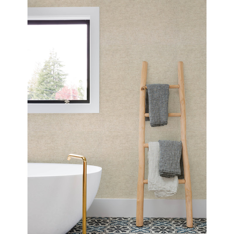 Papier peint neutre délavé Tansy, Beige