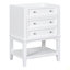 Meuble-lavabo de 24 po sans lavabo, base seulement, structure en bois massif, armoire de rangement de salle de bain avec tiroir et tablette ouverte