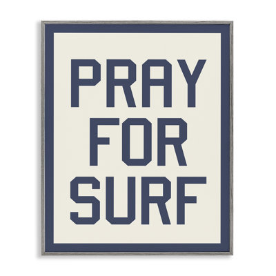 «Trinx Pray For Surf», art de la giclée encadrée par Daphne Polselli