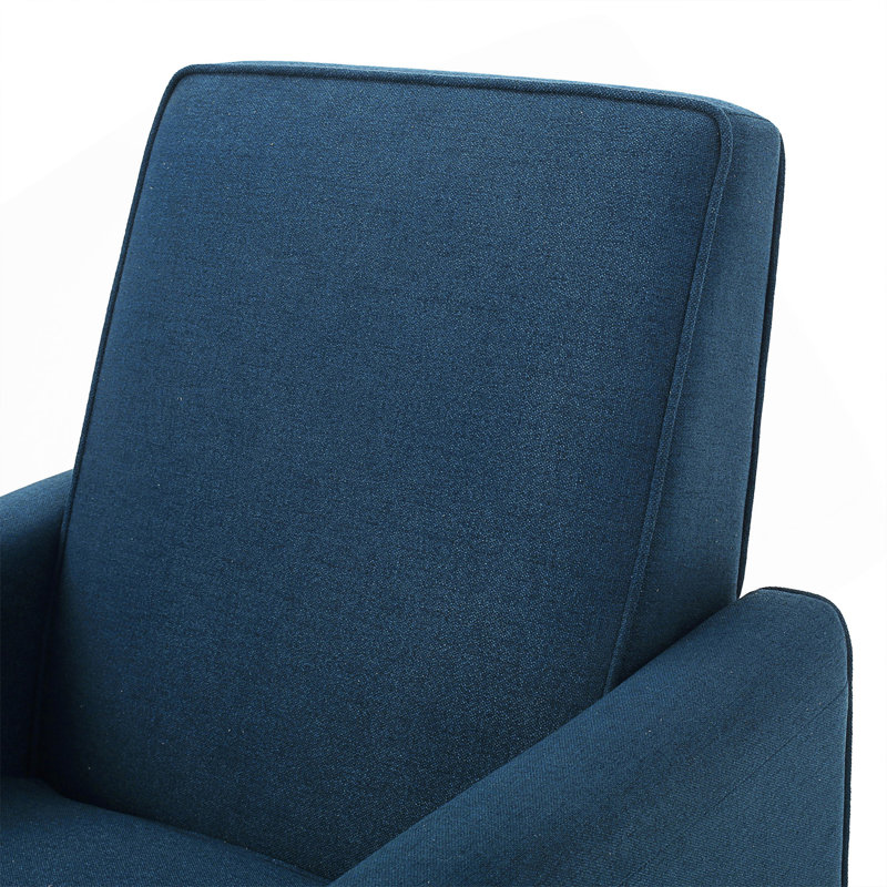 Fauteuil inclinable manuel en lin, Marine