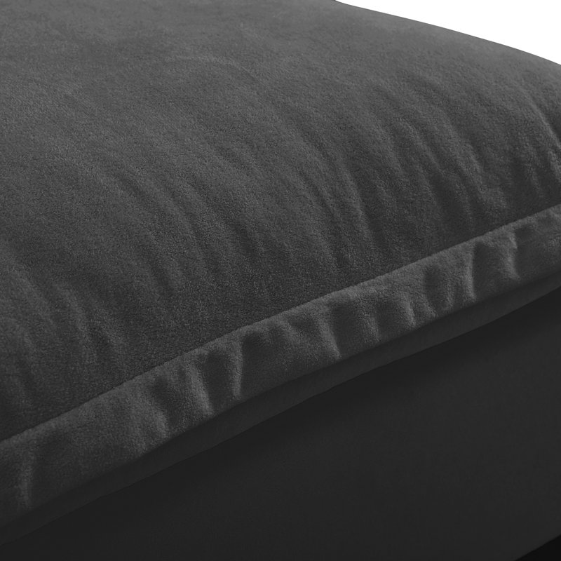 Causeuse modulaire moderne à voiliers avec accoudoirs courbés et amovibles pour petits espaces et appartements, Grey