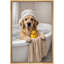 Mignon Golden Retriever Bath Time Duck, impression sur toile, impression sur toile encadrée-126030565-126030562