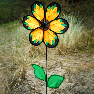 Tournesol 13,5 "avec feuilles