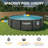 Funsicle 12' x 36" Oasis Designer Round Above Ground Pool, Dark Herringbone-129400695-129400698