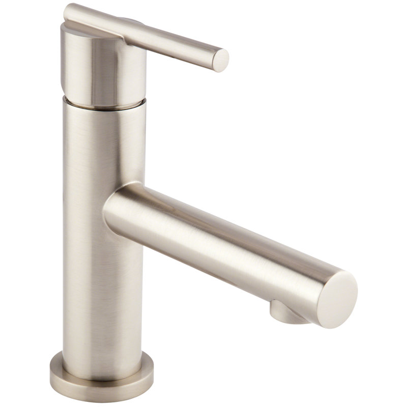 Parma Single Hole Bathroom Faucet with Drain Assembly, Brushed Nickel