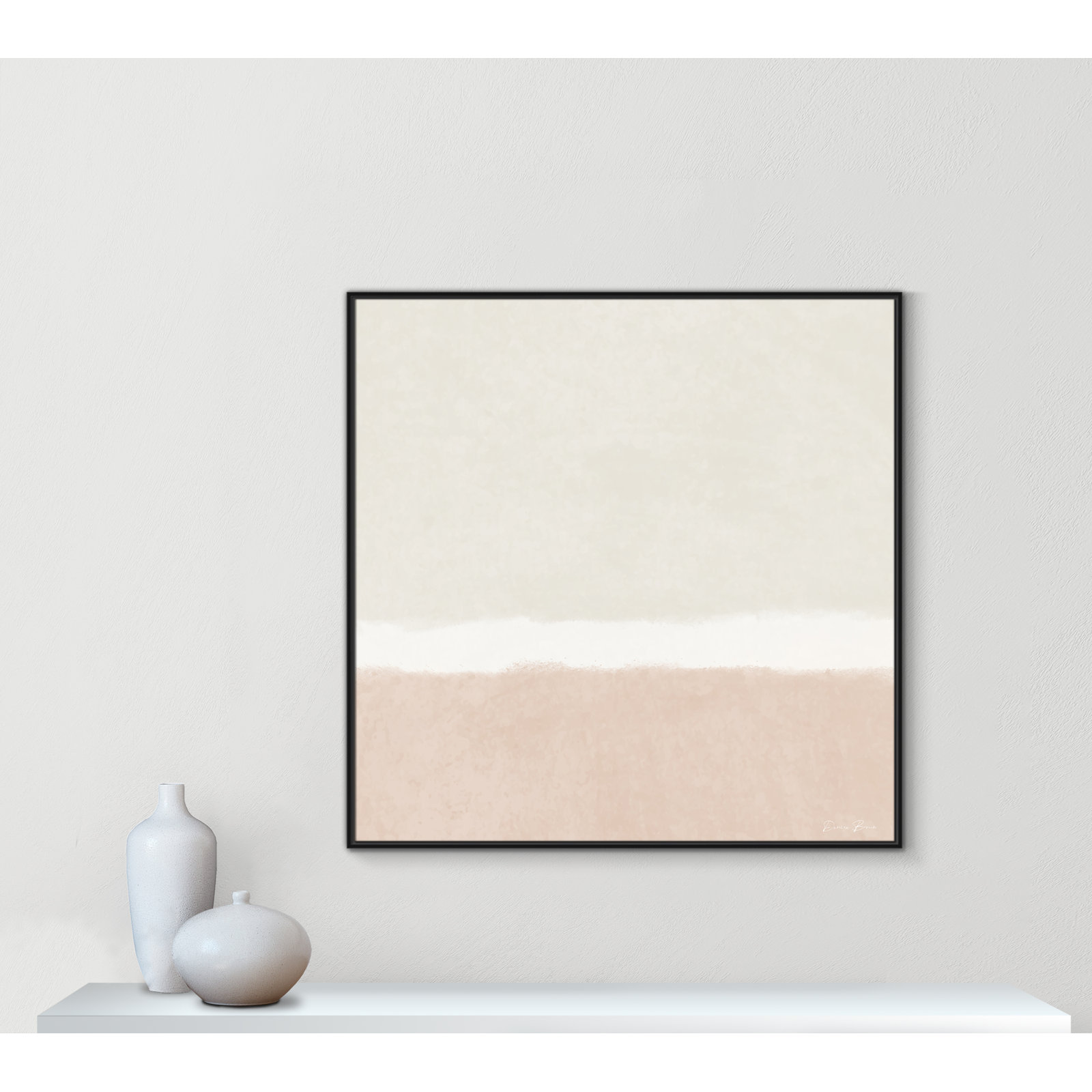 Willadeene "Slate I" Print, 46.5" H x 46.5" W, Black Framed