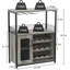 Cabinet/Enclosed Storage Wine Bottle & Glass Rack-1501764517